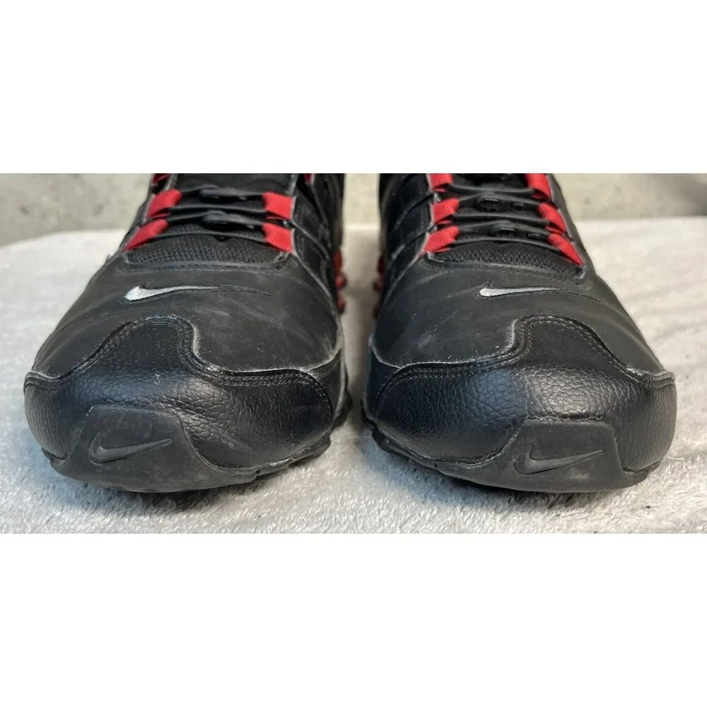 RARE NIKE SHOX NZ EU 501524-027 BLACK SILVER GYM RED MENS SIZE 14 SHOES SNEAKERS - Picture 6 of 8